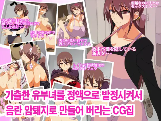 Iede Shita Hitozuma Wo Seieki De Hatsujou Sasete Inran Mesubuta Ni Shichau CG Shuu | 가출한 유부녀를 정액으로 발정시켜 암퇘지로 만들어 버리는 CG집